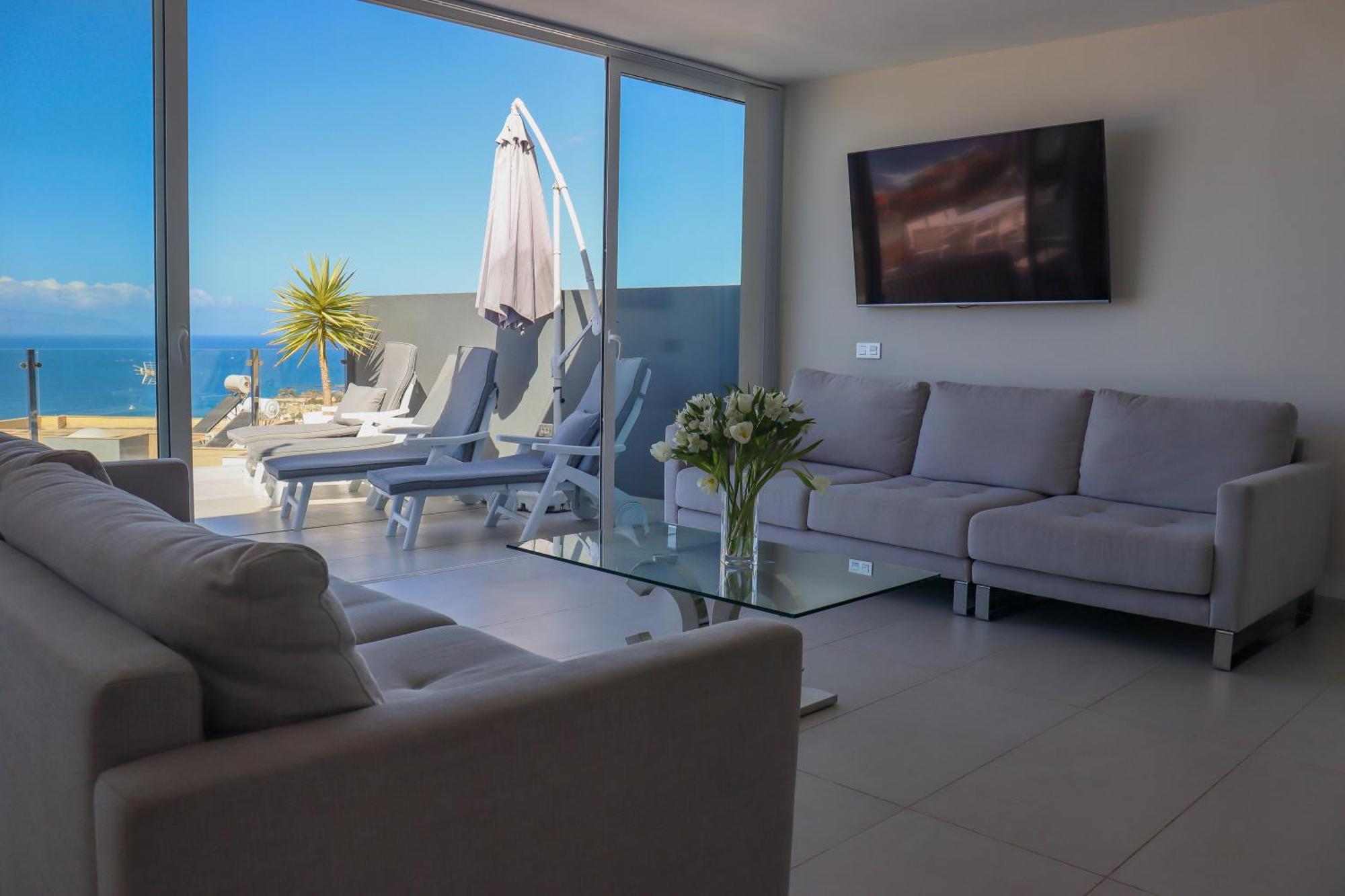 Azure Sky Villa - Panoramic Ocean View, Luxury, San Eugenio Costa Adeje  Exterior foto