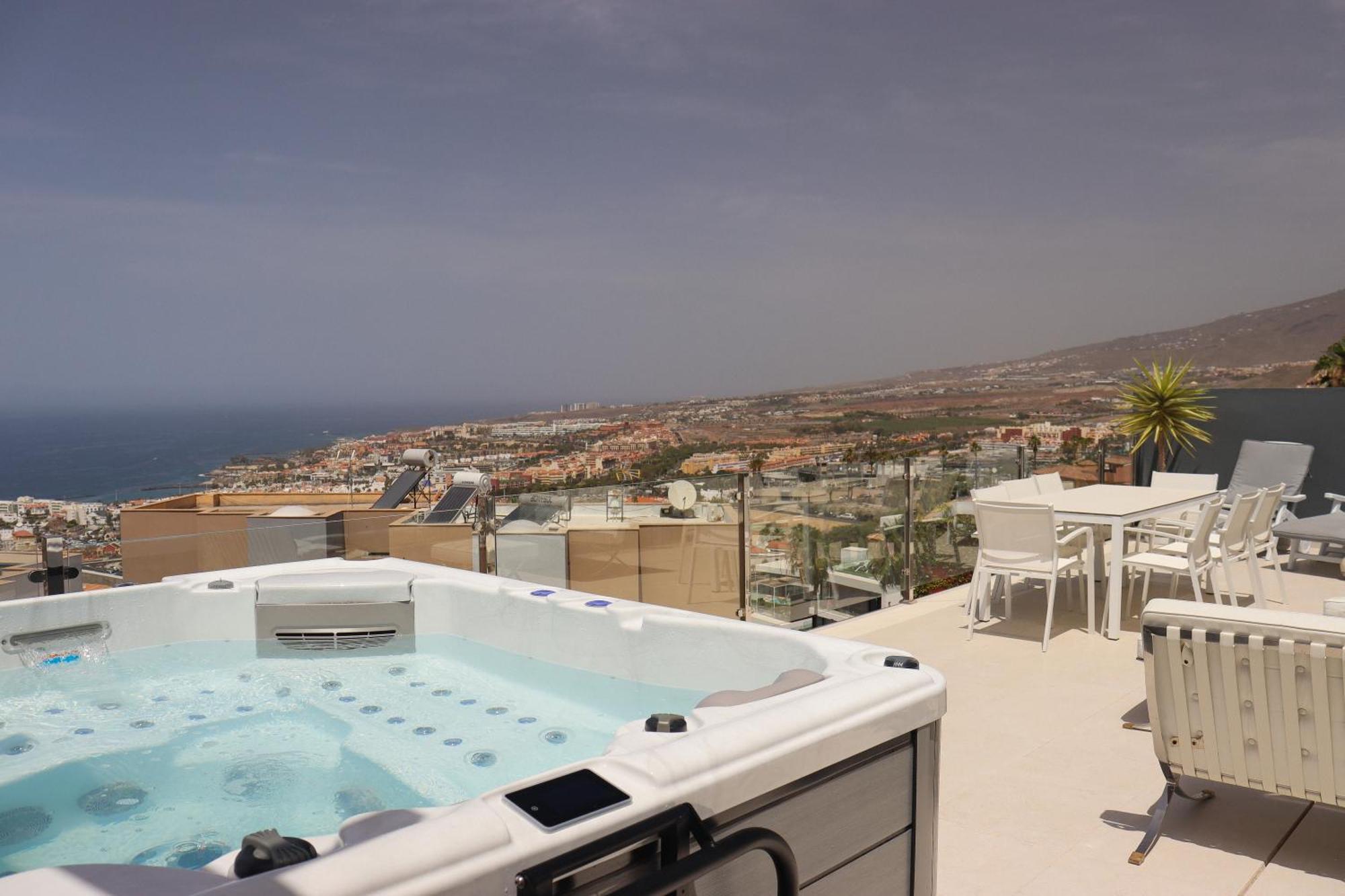 Azure Sky Villa - Panoramic Ocean View, Luxury, San Eugenio Costa Adeje  Exterior foto